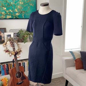 Never worn navy and black 00 Club Monaco bodycon dress